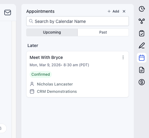 Activity and billing screenshot